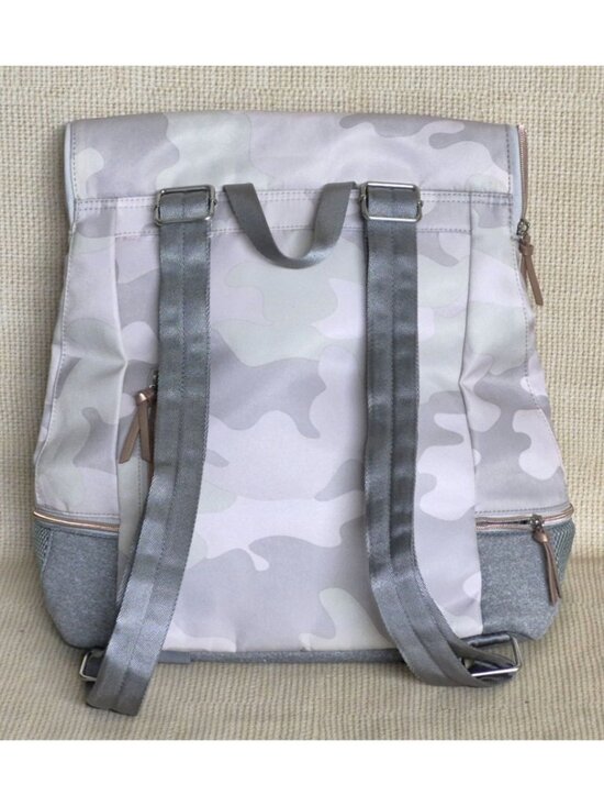 STELLA & DOT Blush Camo Camouflage “Crush It” Backpack Clean 2 Compartment main image 8